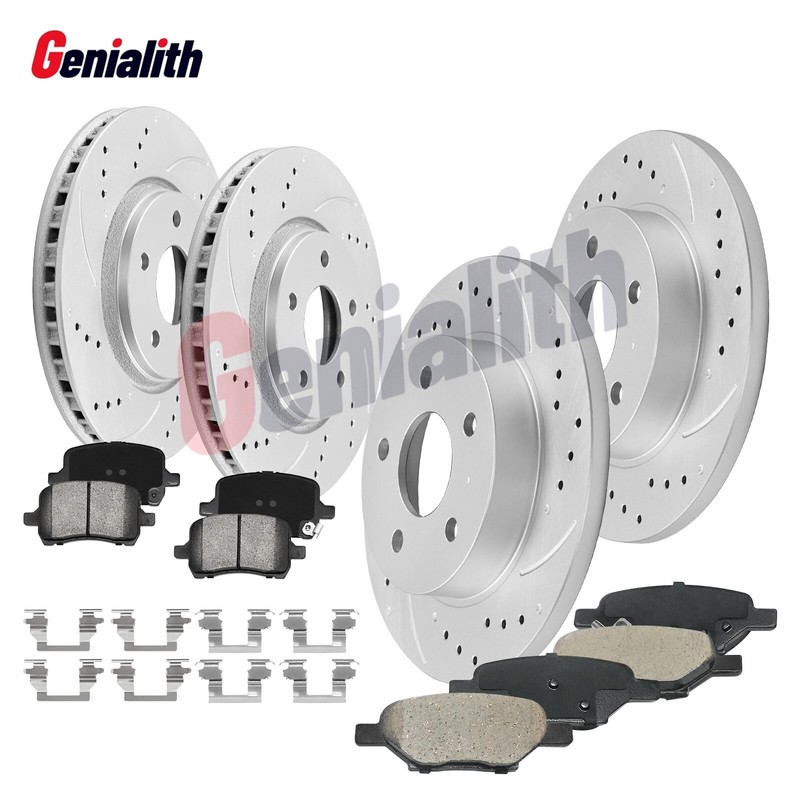 Front + Rear Brake Rotors Brake Pads for Chevy Malibu HHR Cobalt Pontiac G5 Kit