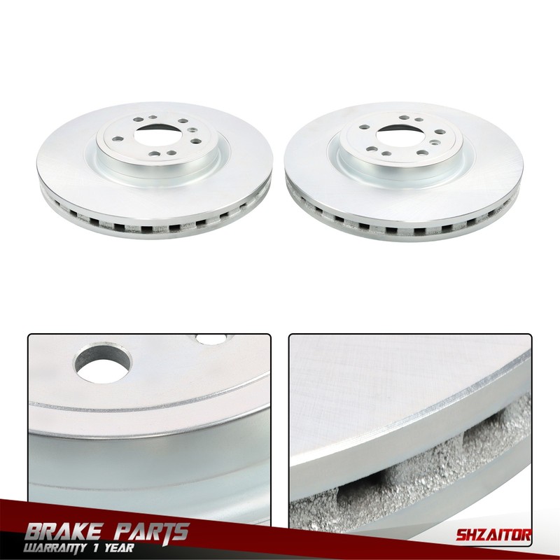 Front Disc Brake Rotors & Ceramic Brake Pads 6Pcs For Benz GLE350 2016-18 P-1455 gallery