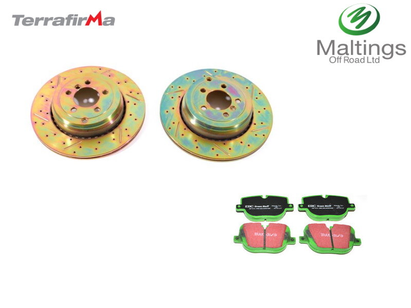 TERRAFIRMA L322 4.4 TDV8 PERFORMANCE REAR BRAKES L322 DRILLED + GROOVED BRAKES