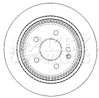 2x Brake Discs Pair Solid Rear 296mm KBD4489 Key Parts Set 6364230012 6394230112 gallery