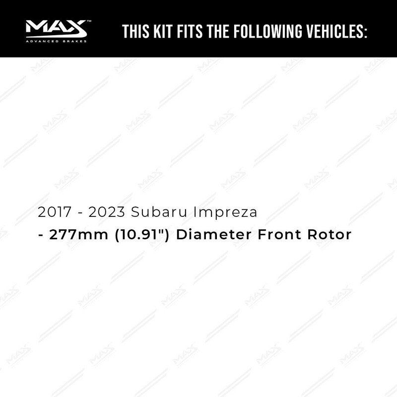 Front & Rear Brake Rotors + Ceramic Pads for 2017 2018-2023 Subaru Impreza gallery