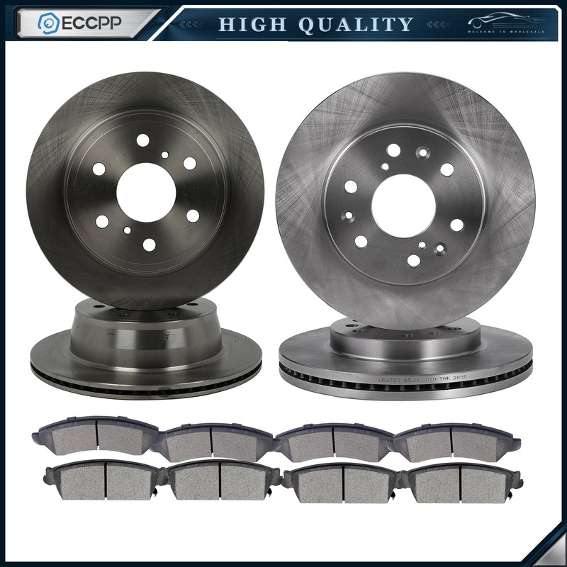Front And Rear Brake Rotors Discs Brake Pads For CADILLAC ESCALADE 2007 – 2014