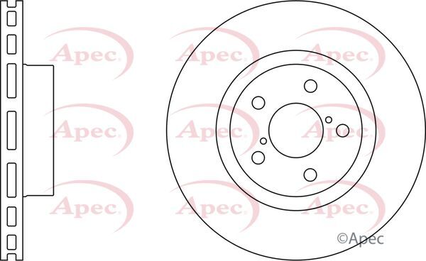Brake Discs Pair Front FOR SUBARU LEGACY IV 2.0 09->11 Petrol Saloon BM Apec gallery