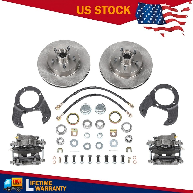 Disc Brake Kit for Ford 37-48 Disc Brake Kit 5 on 4-1/2 Upgrade Disc Brake Kit