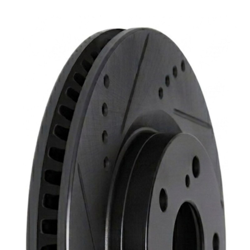 For Acura TL 2004-2008 Brake Rotor Set | Drilled And Slotted | With Brake Pads gallery