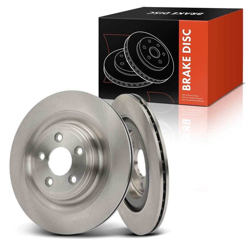 2x Rear Disc Brake Rotors for Jaguar XJ 2010-2015 XF XK XJR XKR S-Type Super V8