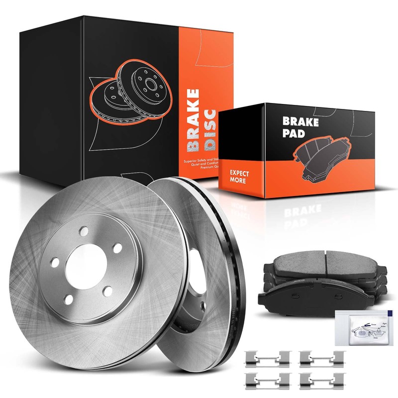 Disc Brake Rotors & Brake Pads for Ford Crown Victoria 2003-2011 4.6L Front Side