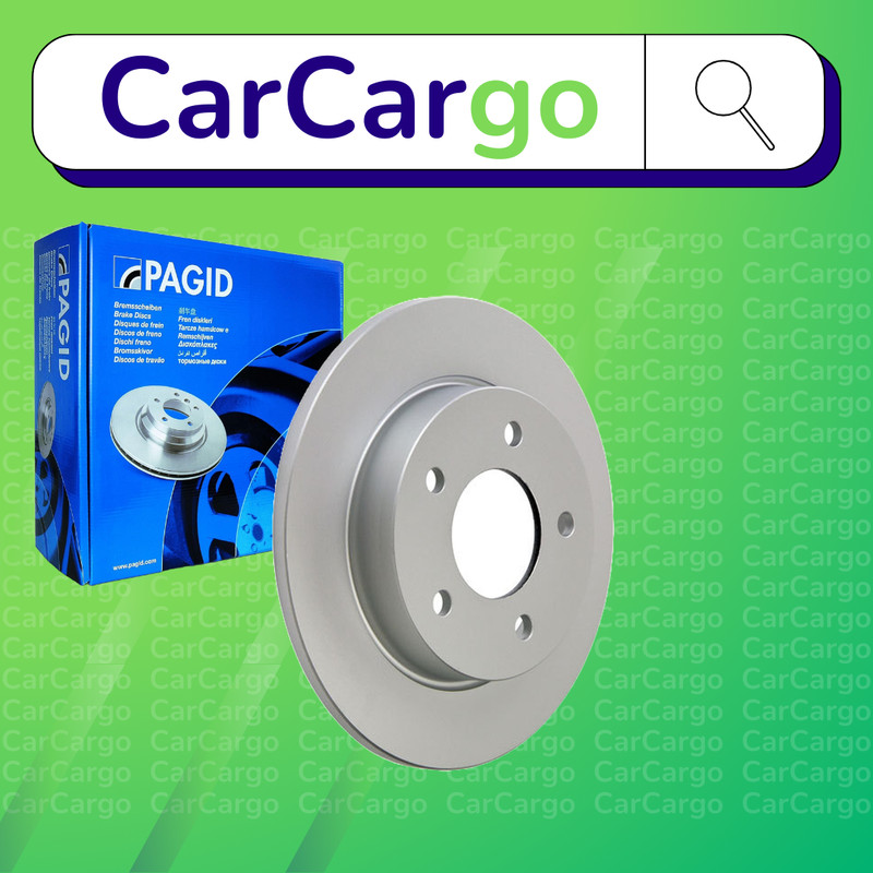 Pagid Solid Rear Brake Discs Pair For Mazda 3 2.0 MZR DISI 2008-2013 265 mm