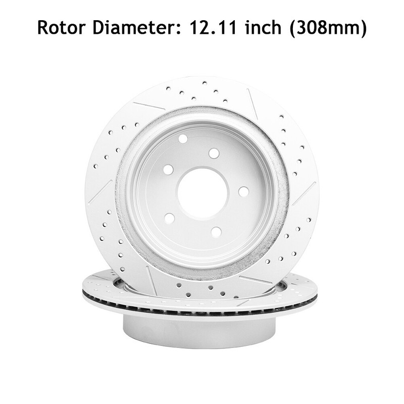 For Nissan Murano Pathfinder Infiniti M37 308mm Rear Brake Rotors+Ceramic Pads gallery