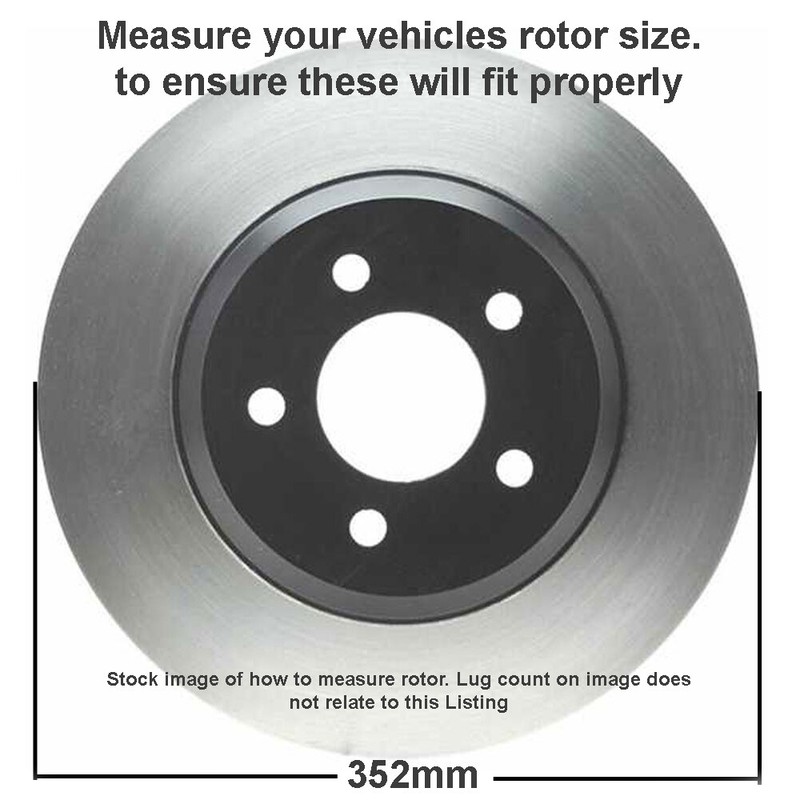 Front Disc Rotors + Ceramic Brake Pads Kit for Ford Explorer Taurus Flex MKS MKT gallery