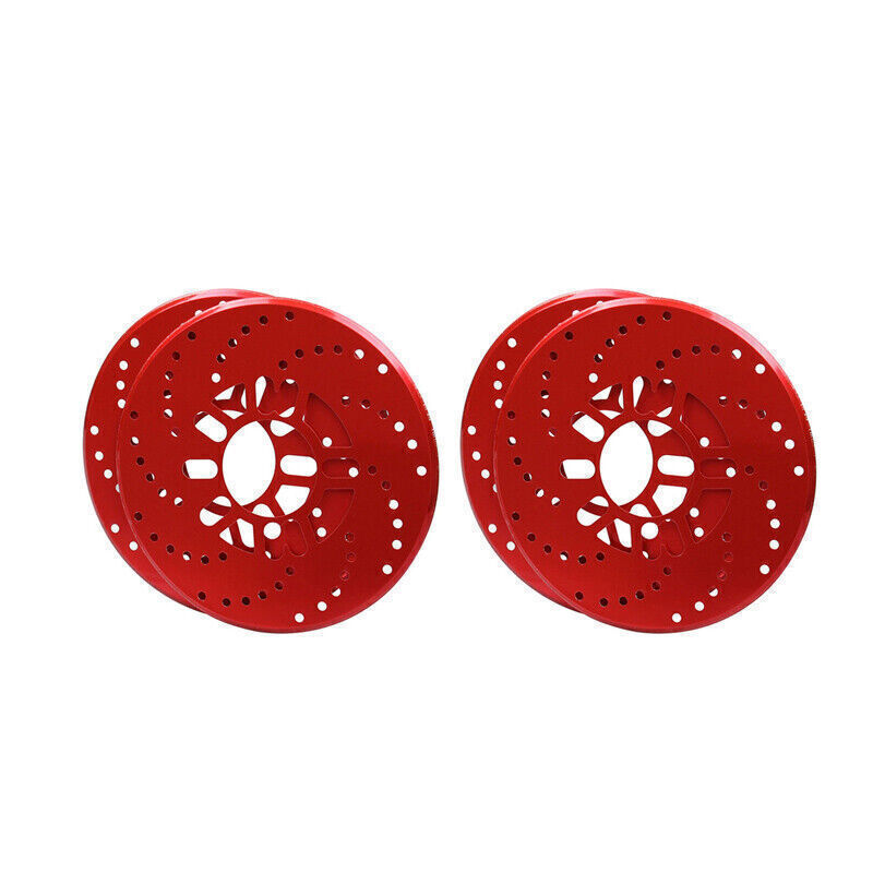 4PCS Aluminium Car Wheel Brake Disc Cover Vehicle Decorative Rotor Cross Drilled gallery