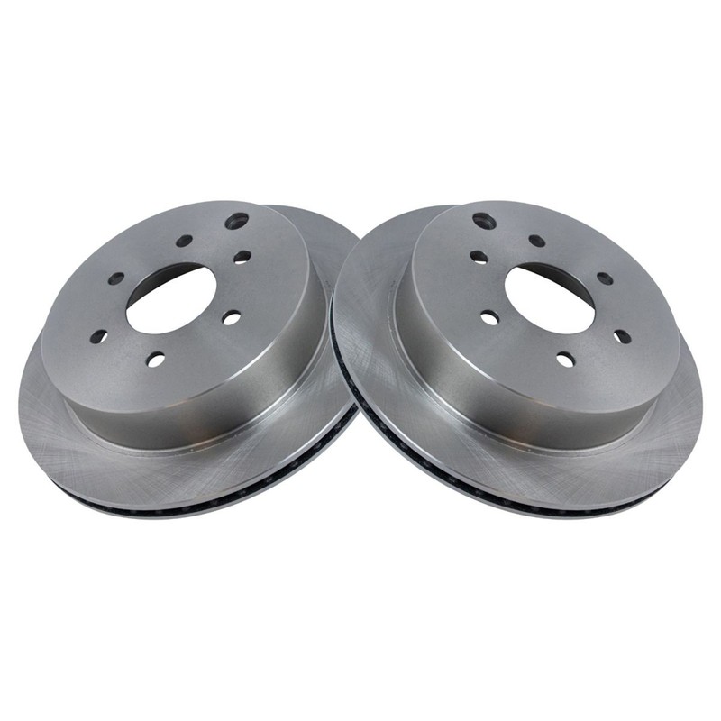 TRQ Front Rear Brake Rotor & Premium Posi Ceramic Brake Pads for Nissan gallery