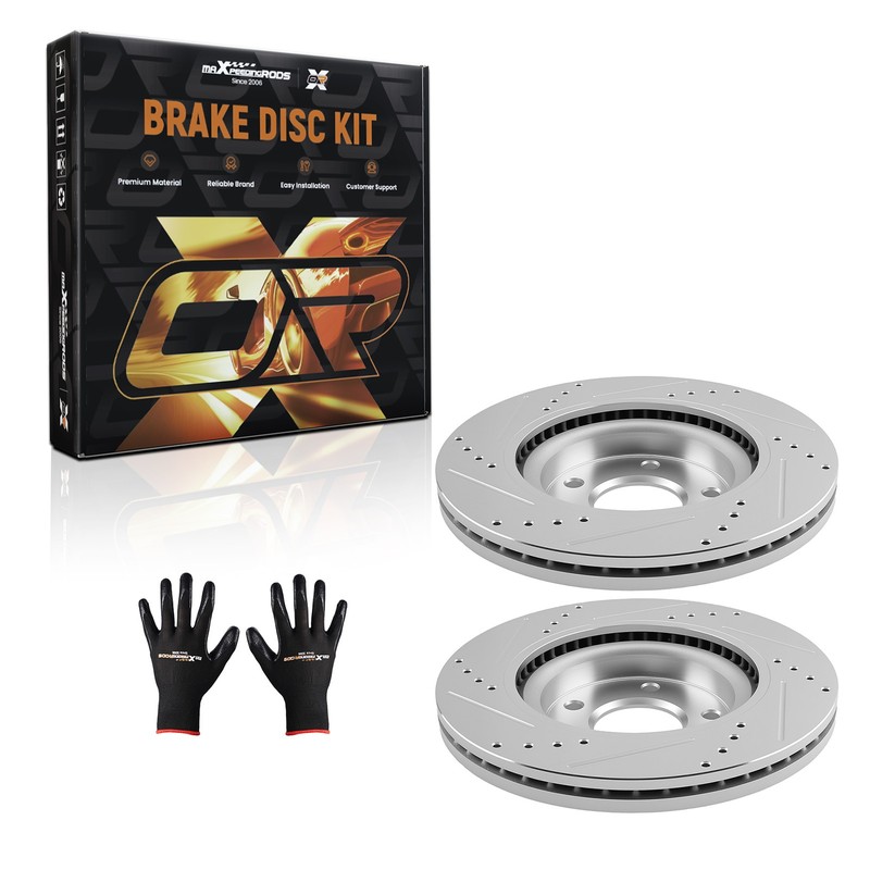 2x 11.65 in Front Drilled & Slotted Brake Rotors Set For Nissan Altima 2007-2025