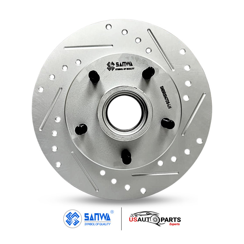 PAIR OF FRONT LH BRAKE ROTOR VENTED & GEOMET COATED D & S 267 mm FOR BUICK 82-95 gallery