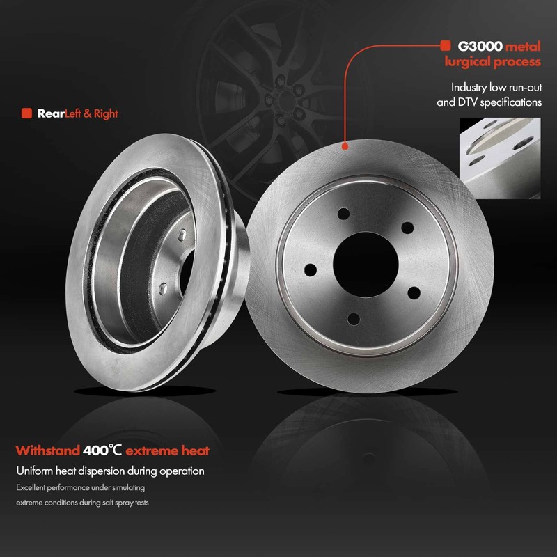 Front & Rear Disc Brake Rotors and Ceramic Brake Pads for Chevy Blazer S10 GMC gallery