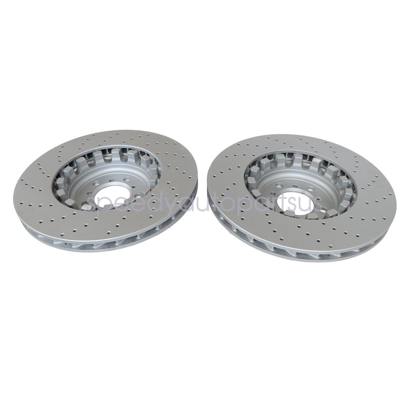 2PCS Front Pair of Brake Discs Rotor Fits For BMW M4 M3 M2 34112284809 US gallery