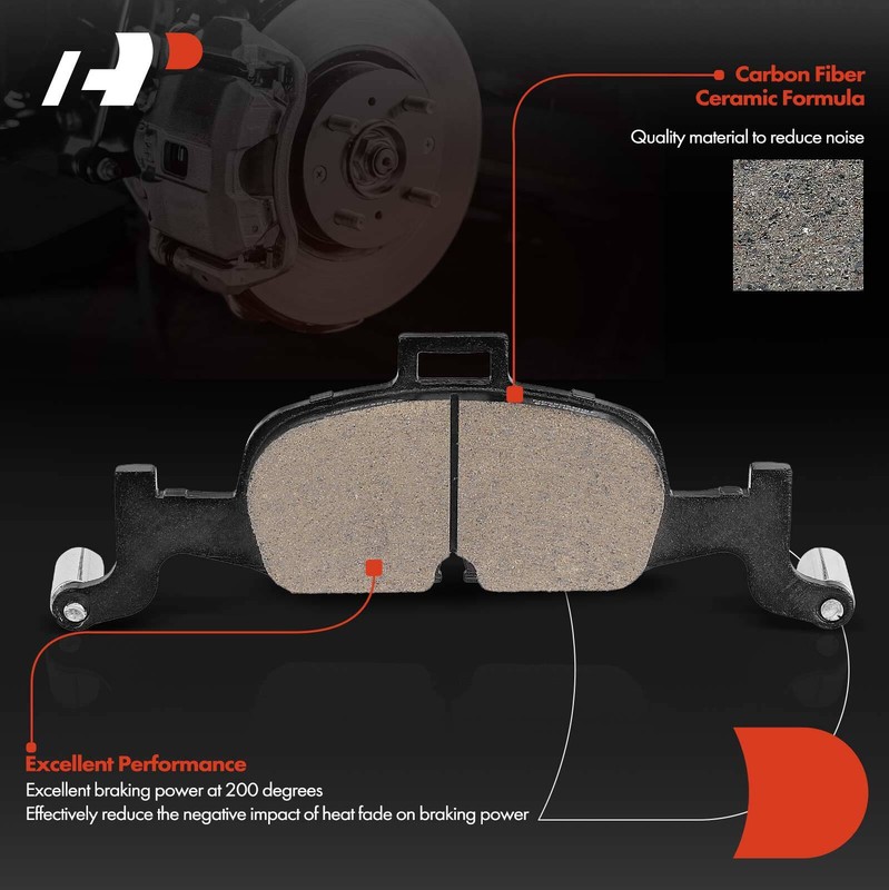 A-Premium Front Disc Brake Rotors & Ceramic Pads for Audi A4 Quattro 2022 2023 gallery