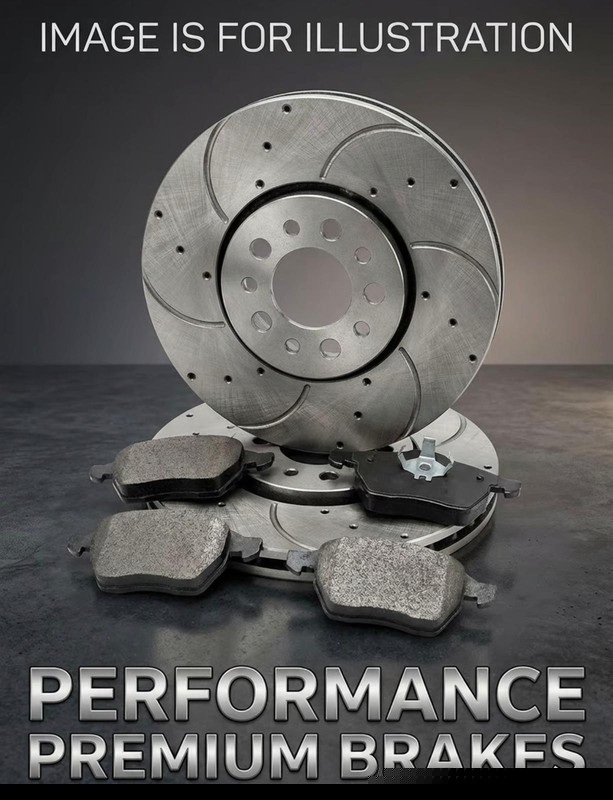 FOR HONDA 2.0 FR-V I-VTEC (MK1) 2004-07 FRONT DRILLED GROOVED BRAKE DISCS & PADS gallery