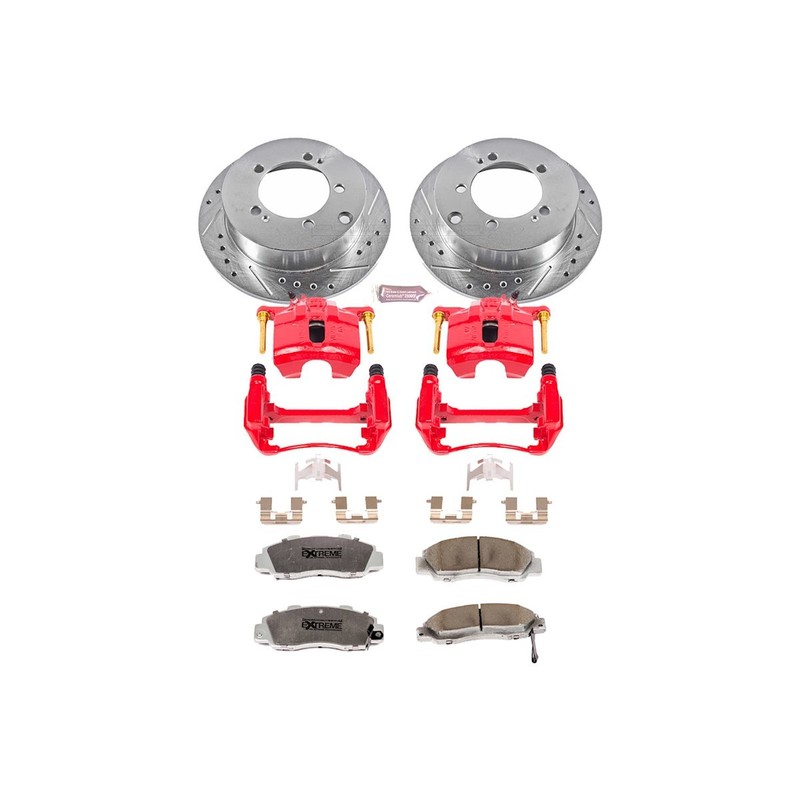 Powerstop Extreme Front 281mm Brake Discs Calipers Pads Kit for 1998-99 Acura CL gallery