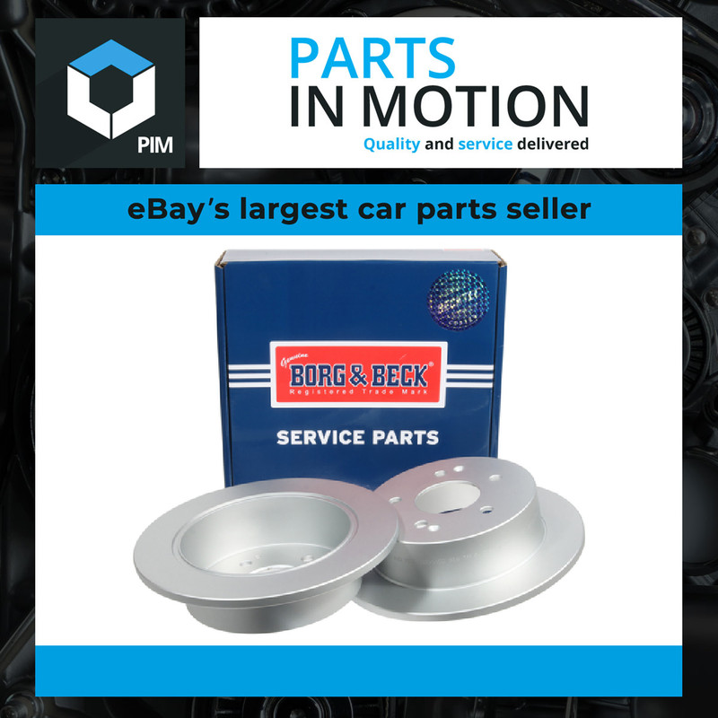 2x Brake Discs Pair Solid Rear 262mm BBD5452 Borg & Beck Set 4840134000 Quality