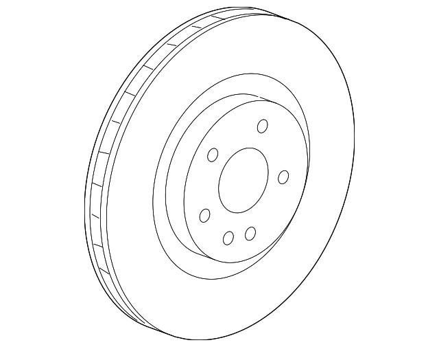 Genuine GM Front Driver Side Disc Brake Rotor 19419983 gallery