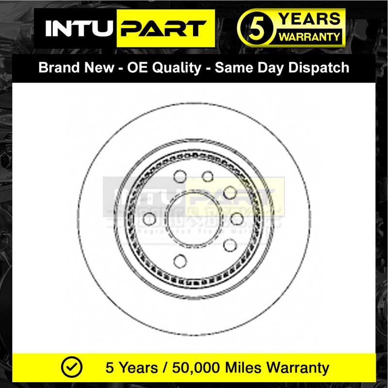Fits Saab 9-5 1998-2009 IntuPart Rear 1x Brake Disc 12763591