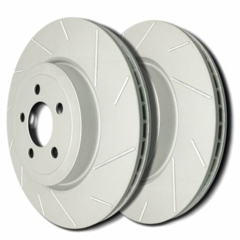 SP Performance T53-43 Slotted Brake Rotors ZRC Coating L/R Pr Front