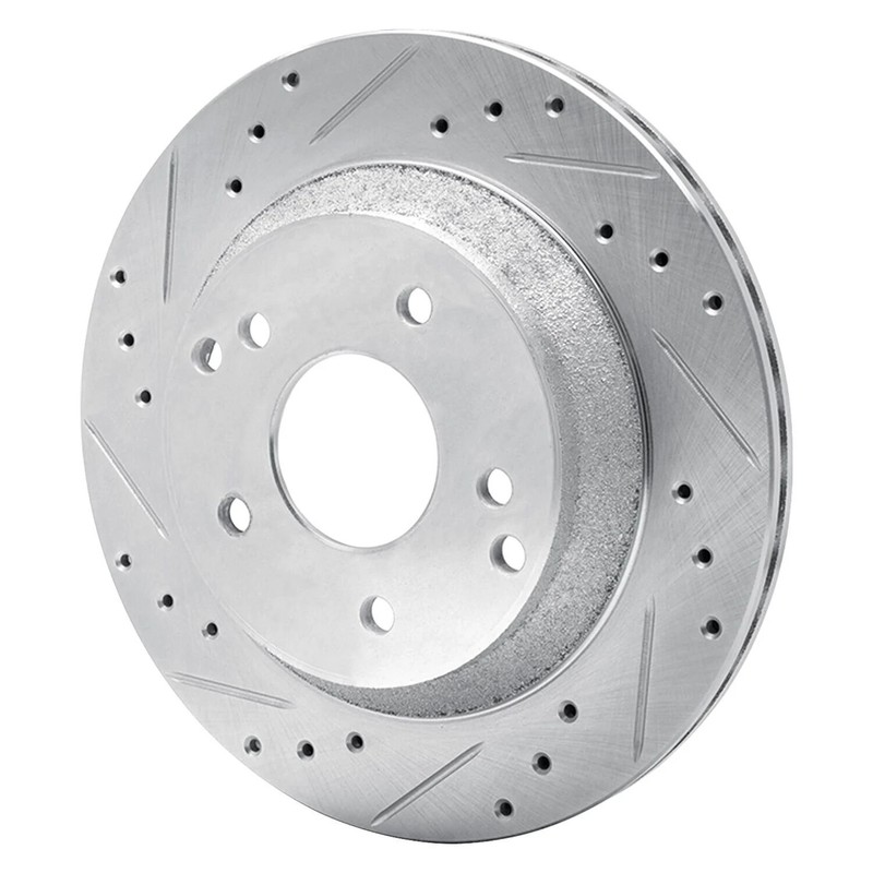 For Chevy Corvette 88-96 Brake Rotor eLINE Drilled & Slotted 1-Piece Rear Driver