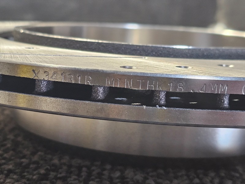 X34131R Drilled and Slotted Brake Rotor Right Side gallery
