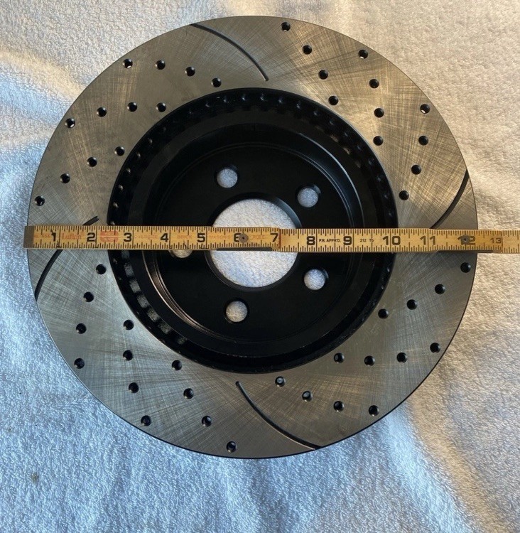 Auto Shack Front Brake Rotors Drilled Slotted ForChrysler 300 2008-2024 V6 12.5” gallery