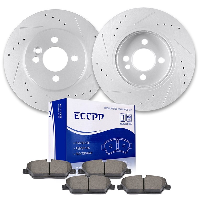 FRONT BRAKE ROTORS AND CERAMIC PADS UNIVERSAL FOR 2007-2015 MINI COOPER gallery