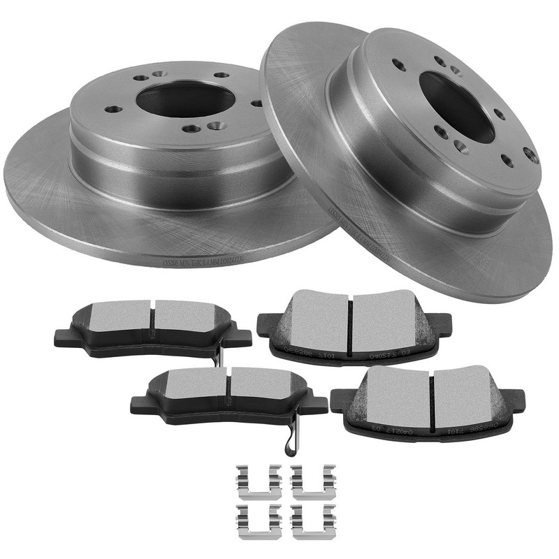 Brake Rear Ceramic Pads Rotors Fits Hyundai For Sonata 2011-2015 For Kia Optima