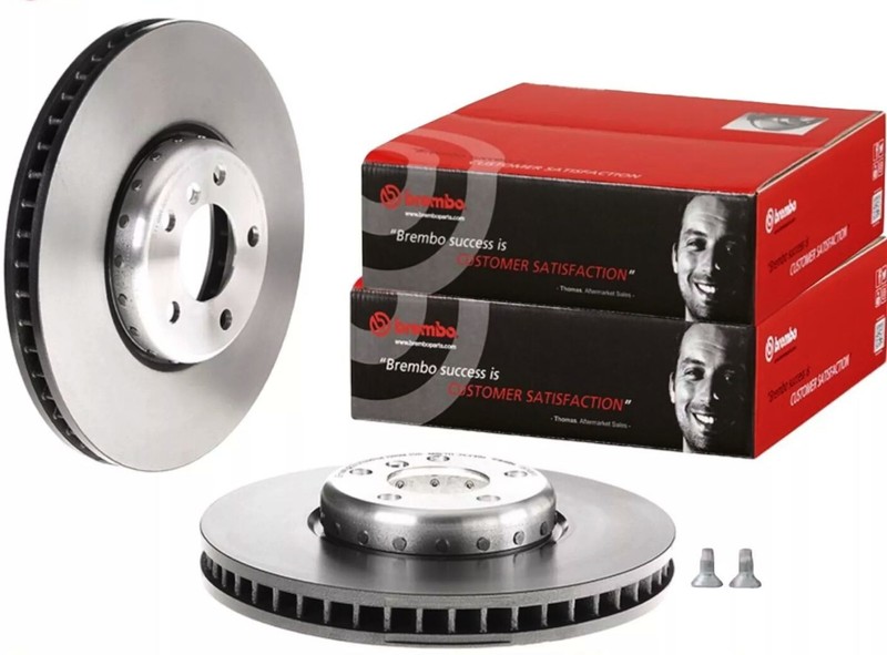 2 OEm BREMBO FRONT Brake Disc Rotor KIT For BMW 2010-2017 550i GT /2009-2015 750