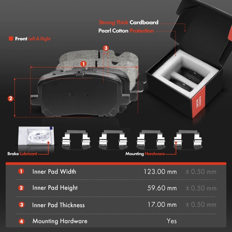 Front Drilled Rotor & Ceramic Brake Pads for Toyota Corolla Matrix Pontiac Vibe gallery
