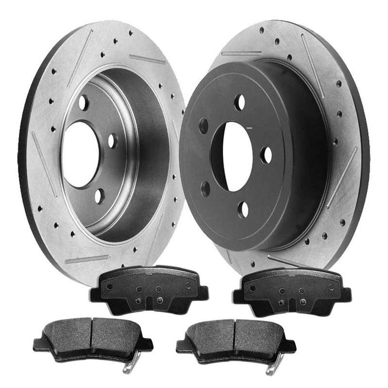 Rear Drilled Brake Rotors and Ceramic Pads For Hyundai Sonata Brake Rotor gallery