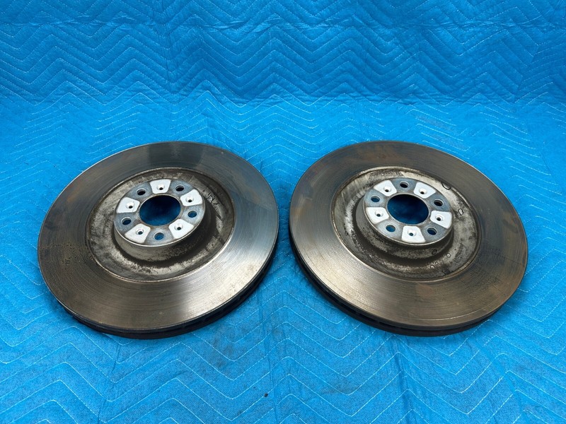 Bentley Contin Flying Spur Front Brake Rotor Disc RH & LH Pair 29k 2006-2012 OEM