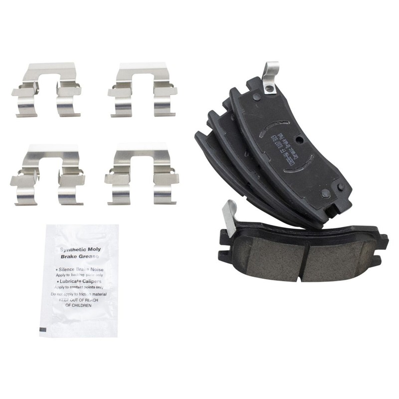 TRQ Front & Rear Ceramic Brake Pad & Rotor Kit w/Chemicals for Buick Pontiac gallery