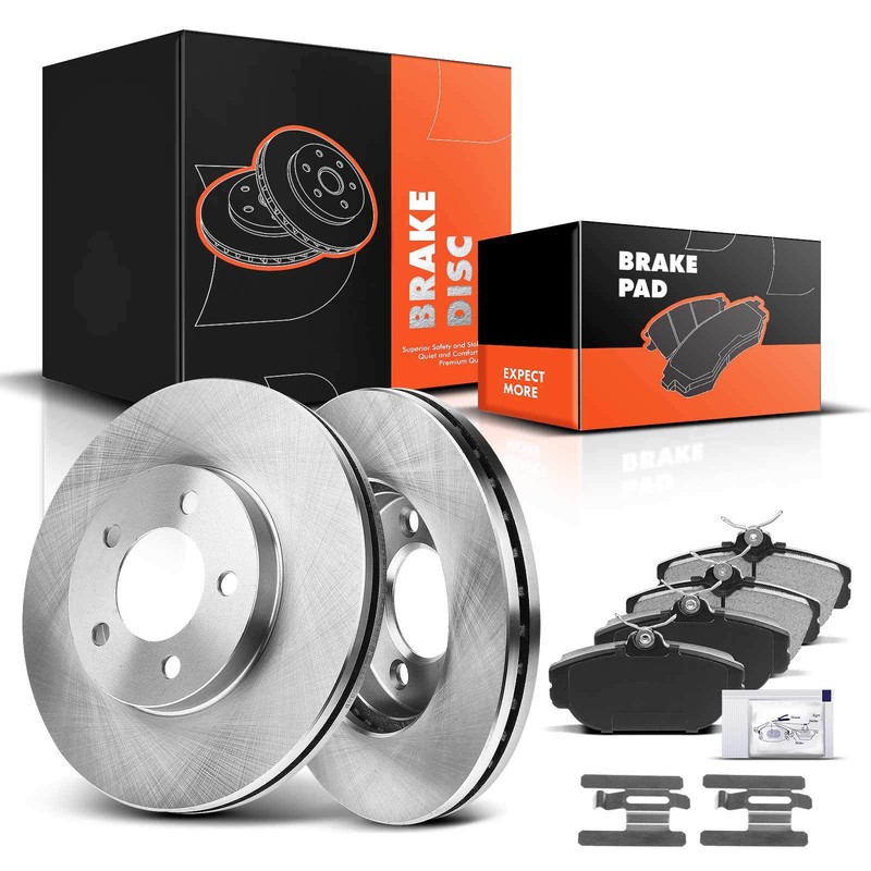Front Disc Brake Rotors & Ceramic Brake Pads for Ford Taurus 1994-2000 Lincoln