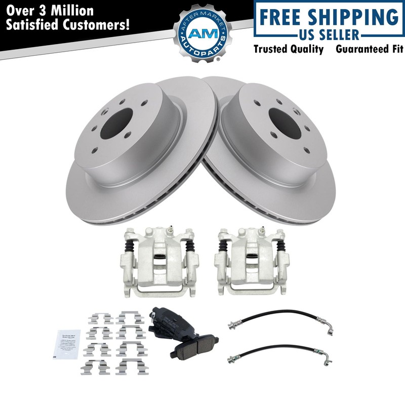 Brake Pad & Rotor Kit Premium G-Coated Ceramic Fits INFINITI Nissan