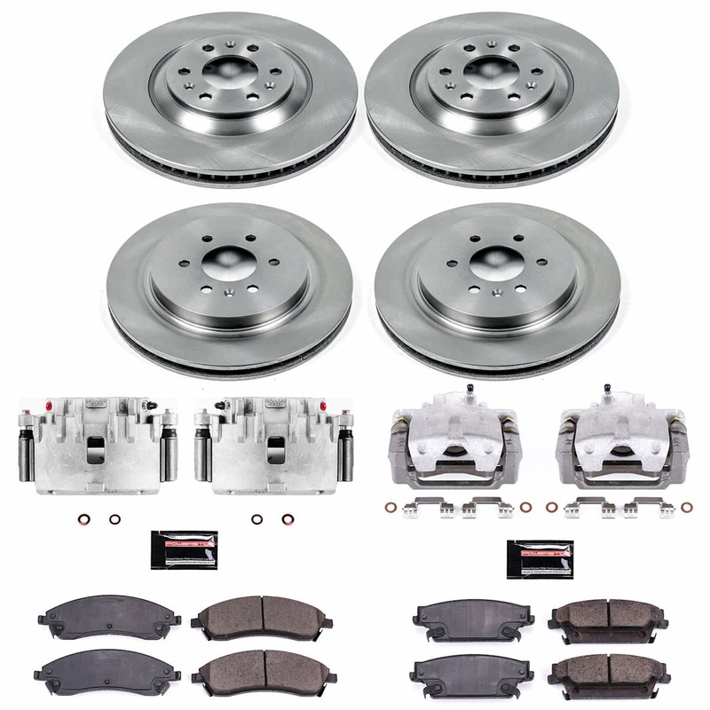 KCOE4014 Powerstop Brake Kit With Calipers 4-Wheel Set Front & Rear for SRX gallery