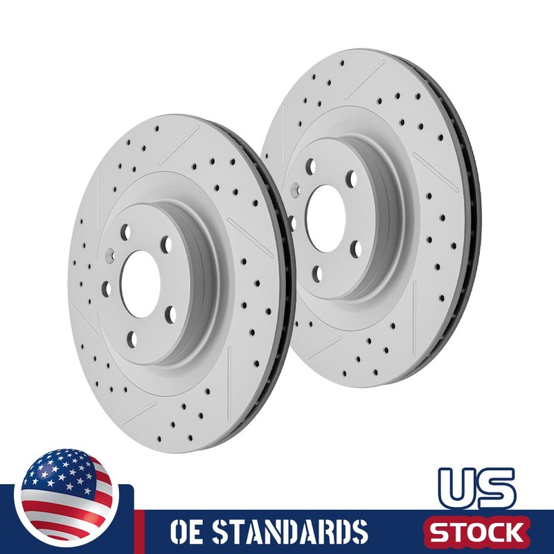 12.60″ Vented 320mm For Volvo XC90 XC60 V60 V90 Rear Drilled Disc Brake Rotors