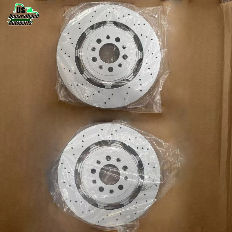 4X Front+Rear Brake Rotors For Alfa Romeo Giulia Stelvio Quadrifoglio 2017-24 gallery