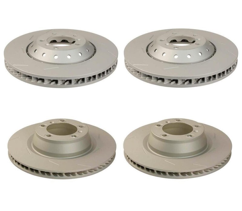 SHW Performance OEM Front 390mm & Rear 350mm Brake Disc Rotors Kit for Panamera