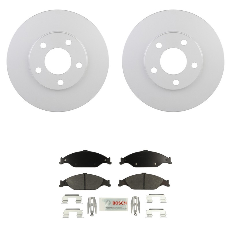 Bosch Front 276mm Rotors Blue Ceramic Disc Brake Pad Kit For Ford Mustang 99-04