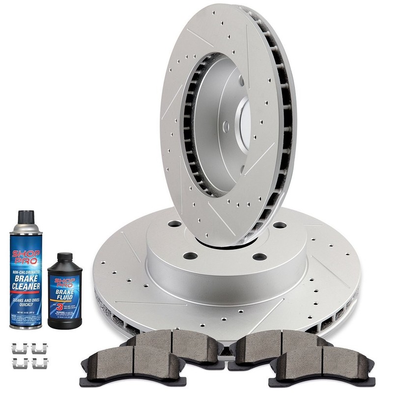 Drilled Front Brake Pads And Rotors For JEEP GRAND CHEROKEE 2003 – 2004 305mm