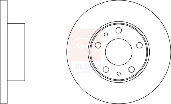 2x Brake Discs Pair Solid fits CITROEN RELAY 230, 230L 2.8D Front 00 to 02 280mm