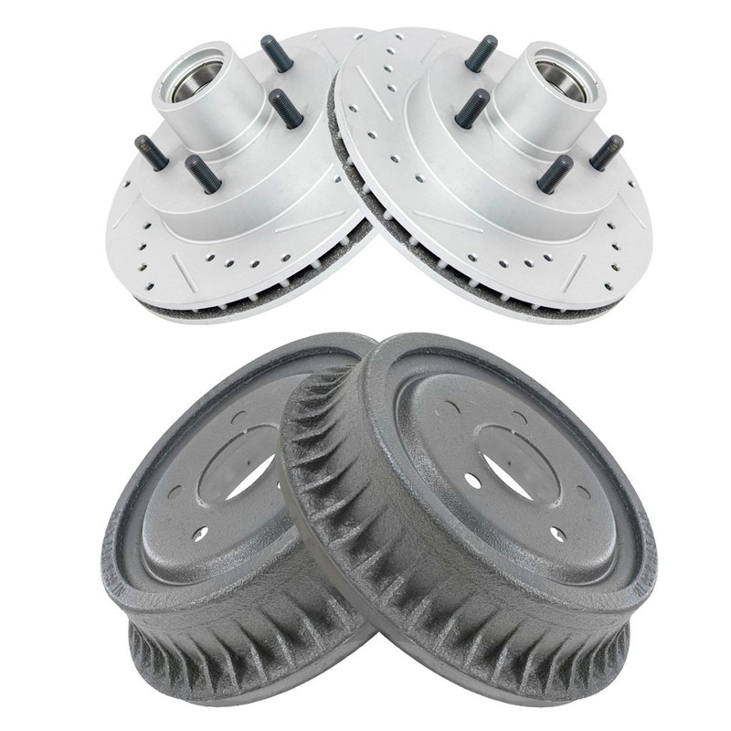 Performance Front & Rear Brake Rotors Set Fits Chevrolet GMC Isuzu