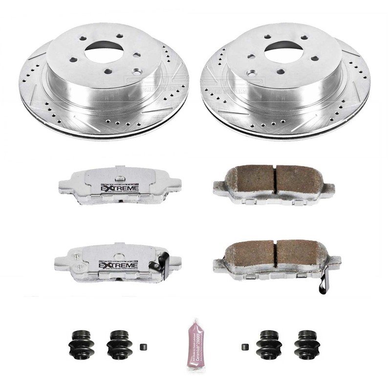 Powerstop Extreme 320mm Front 308mm Rear Discs Calipers Pads Kit for FX35 FX45 gallery