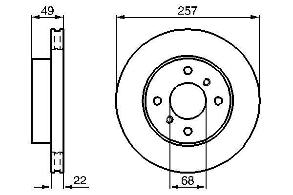 Bosch 0 986 478 567 Brake Disc for Nissan gallery