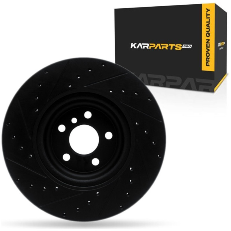 For BMW 740i 2016-2025 Disc Brake Rotor | Black | 0.94 inch Nominal Thickness